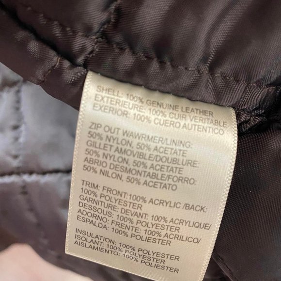 ****PRICE REDUCED*** Size Small  Liz Claiborne Outerwear Zip Up Leather Jacket - Picture 4 of 5